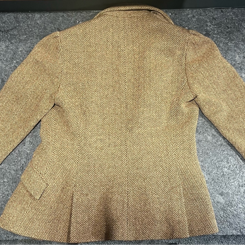Ralph Lauren Blazer Jacket Brown Size 6 - Picture 8 of 12